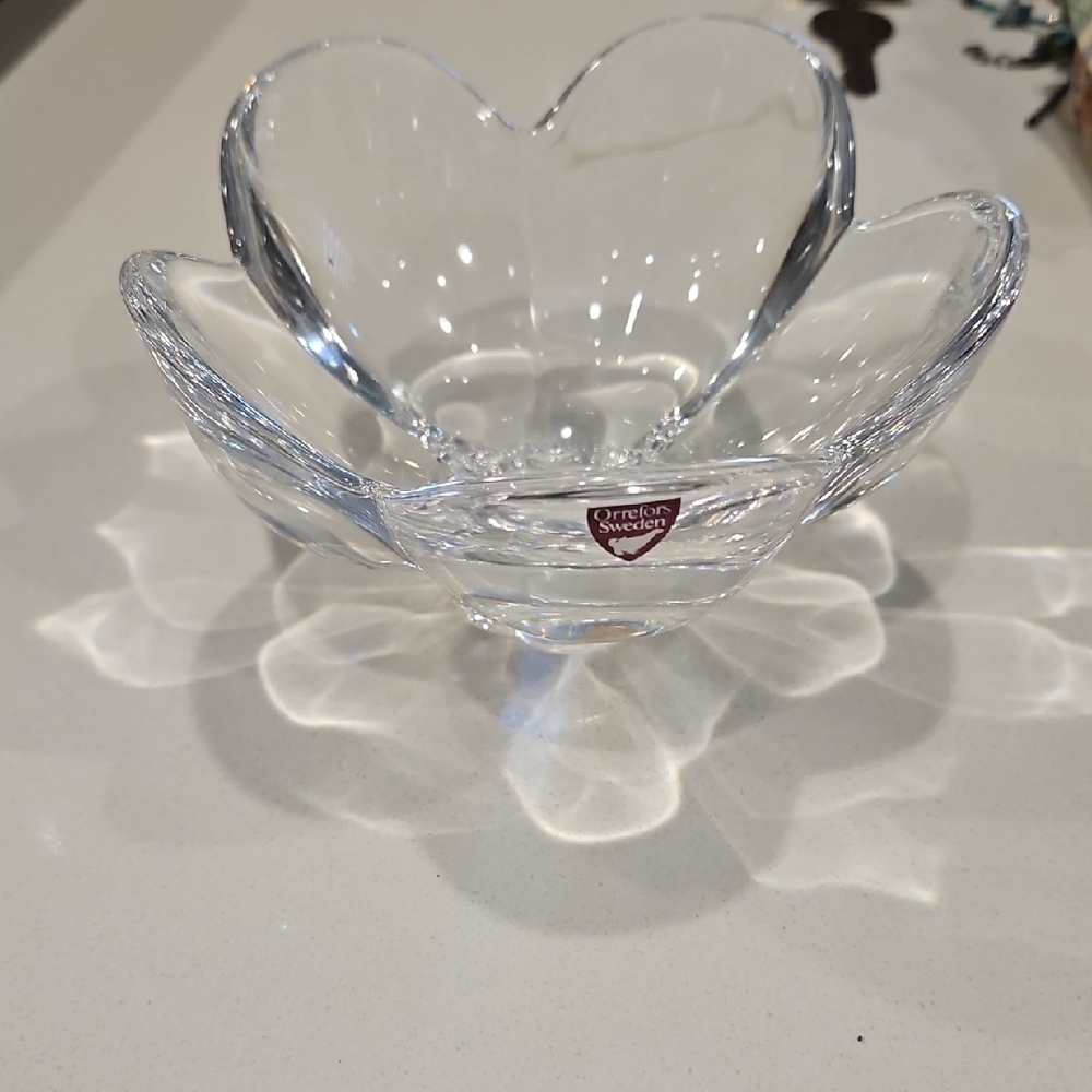 Orrefors Kostaboda Clear Glass Bowl
